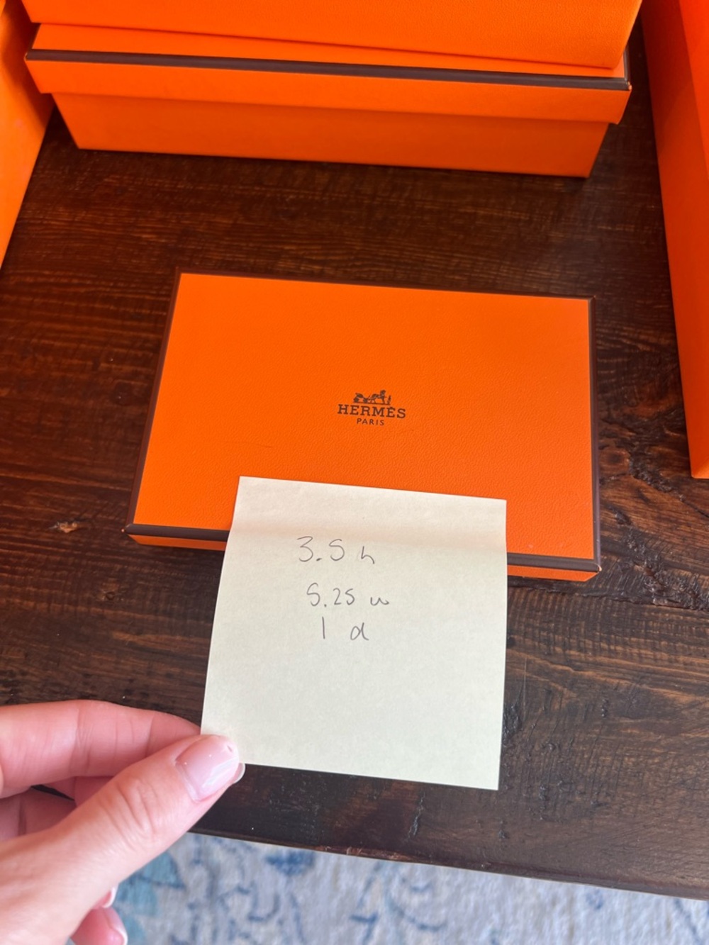 Hermès Orange Gift Box with Logo